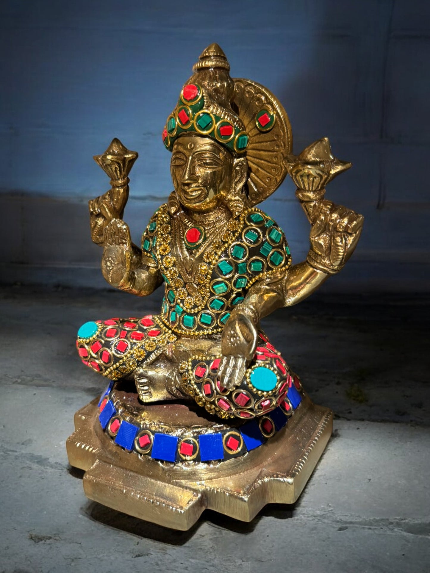 Brass Goddess Laxmi Idol