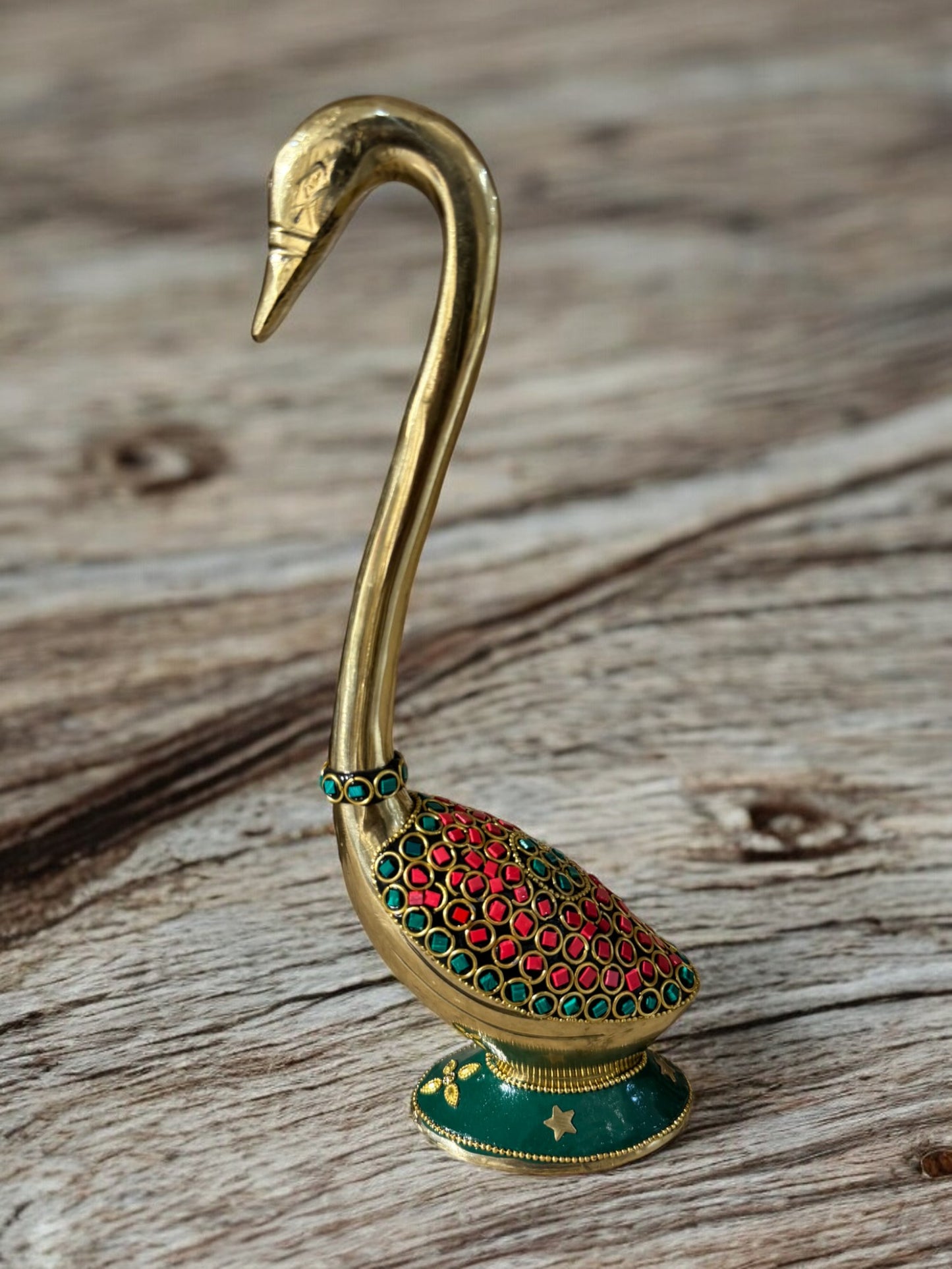 Brass Duck Decor Piece, 12 Inches