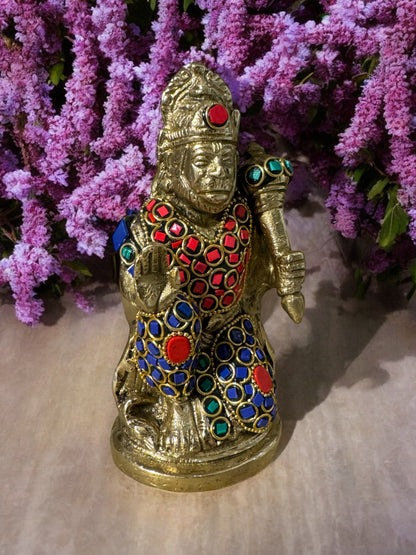 Brass Lord Hanuman Idol